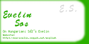 evelin sos business card